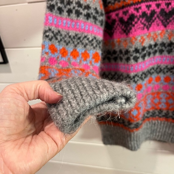 💖 ZARA – Colorful Jacquard Knit Sweater – Size S/M - Picture 6 of 11